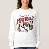 Niedliche Fußball-Mama Sweatshirt (Vorderseite)