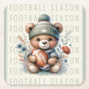 Niedliche Fußball Rechteckiger Pappuntersetzer