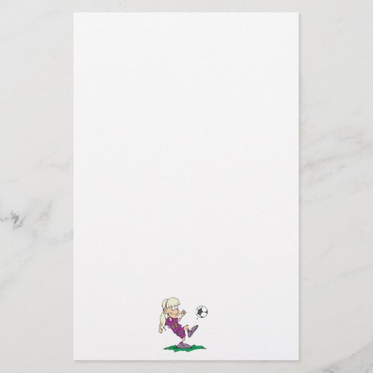 niedliche Fußballmannschaft Briefpapier (Vorderseite)