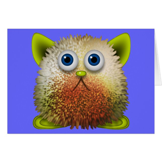 Niedliche Fuzzy Cartoon Art for All (Vorderseite (Horizontal))
