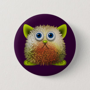 Niedliche Fuzzy Cartoon Art for All Button