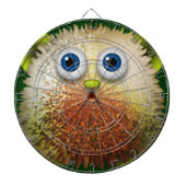 Niedliche Fuzzy Cartoon Art for All Dartscheibe (vorne)
