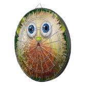 Niedliche Fuzzy Cartoon Art for All Dartscheibe (Vorderseite rechts)