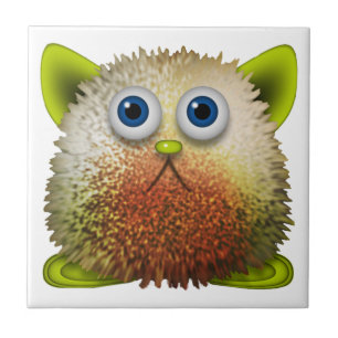 Niedliche Fuzzy Cartoon Art for All Fliese