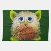 Niedliche Fuzzy Cartoon Art for All Handtuch (Horizontal)
