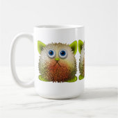Niedliche Fuzzy Cartoon Art for All Kaffeetasse (Links)