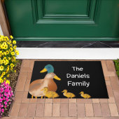 Niedliche Fuzzy Duck Family Doormat Fußmatte