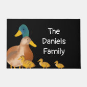 Niedliche Fuzzy Duck Family Doormat Fußmatte (Vorderseite)