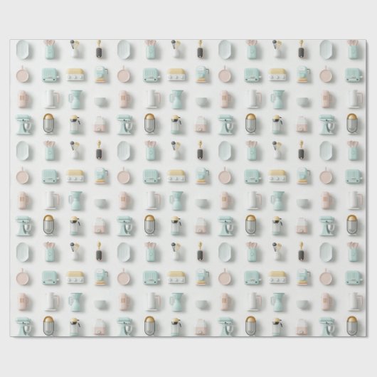 Niedliche Gadget-Symbole Geschenkpapier (Flach)