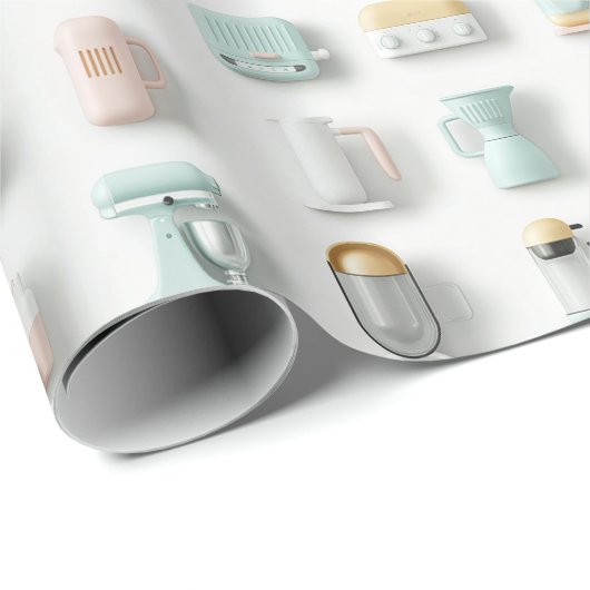 Niedliche Gadget-Symbole Geschenkpapier (Rolleneckpunkt)