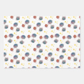 Niedliche Galaxie-Vögel Geschenkpapier Set (Vorderseite 3)