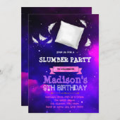 Niedliche galaxische Party Einladung (Vorne/Hinten)