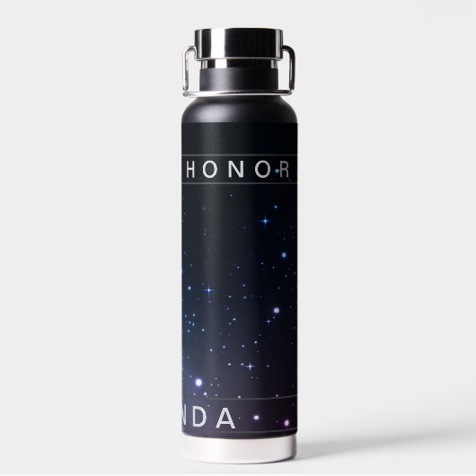 Niedliche Galaxy-Thema Hochzeitsnacht Himmel Trauz Trinkflasche (Rückseite)