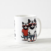 Niedliche Gangsterkatzen Kaffeetasse (VorderseiteRechts)