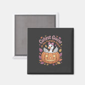 Niedliche Gans am Pumpkin Patch Erntedank Magnet (Vorderseite/Rückseite)