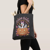 Niedliche Gans am Pumpkin Patch Erntedank Tasche (Von Nahem)