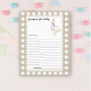 Niedliche Gans - Party Gebete für das Baby