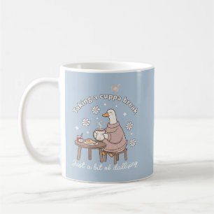 Niedliche Gans-Tasse für eine Tasse Tee-Pause