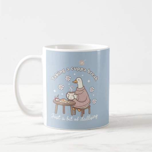 Niedliche Gans-Tasse für eine Tasse Tee-Pause (Links)
