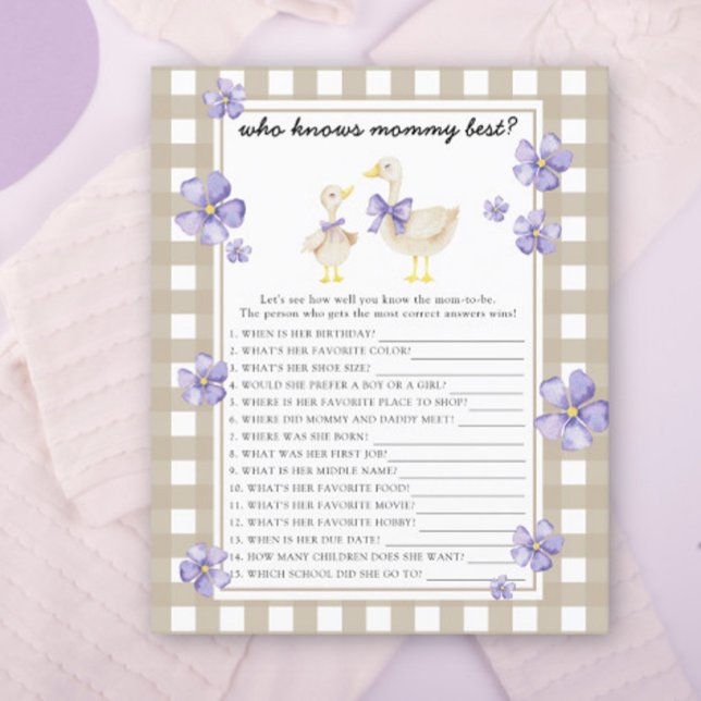 Niedliche Gans - Wer kennt Mami am besten (Von Creator hochgeladen)