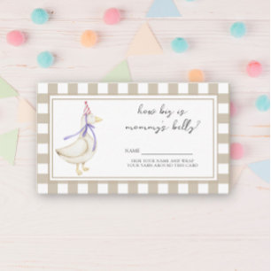 Niedliche Gans - Wie groß ist der Bauch der Mama Begleitkarte