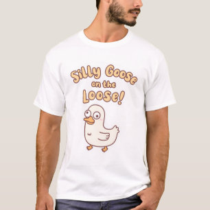 Niedliche Gänse Alberne Gänse auf der Lose T-Shirt