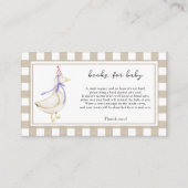 Niedliche Gänse - Bücher für die Kinderkarte Begleitkarte (Vorderseite)