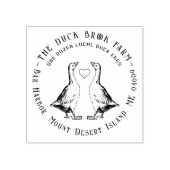 Niedliche Gänse, Gewächshaus Eierkarton Briefmarke Gummistempel (Prägung)