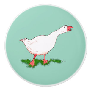 niedliche Gänse Keramikknauf