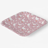 Niedliche Gänse- und Bugpapierplatte Pappteller (Gewinkelt)