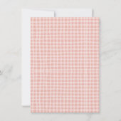 Niedliche Gänse- und Gosling Pink Babydusche Einladung (Rückseite)