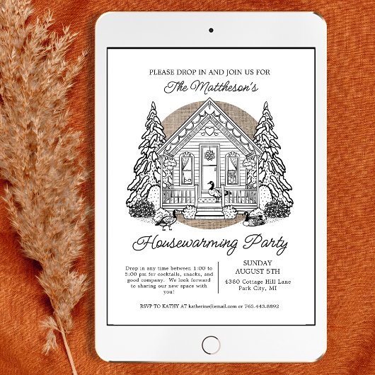 Niedliche Gänse Winter fallen im Party der Haushal Einladung