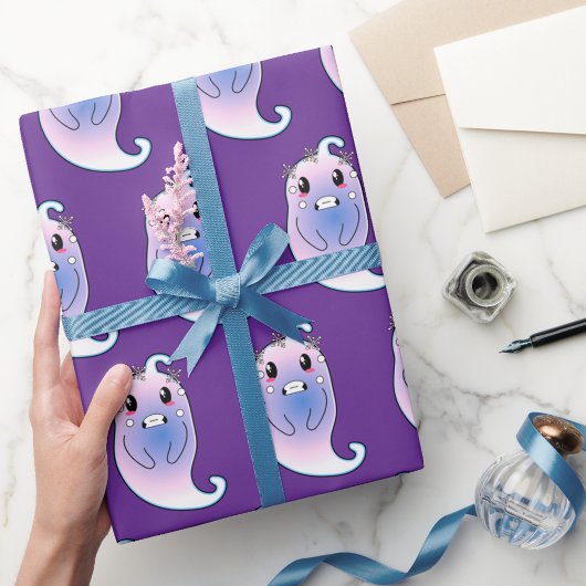 Niedliche Gänsehaut-Comic-Gaben Geschenkpapier