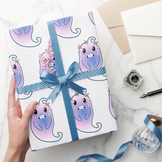 Niedliche Gänsehaut-Comic-Gaben Geschenkpapier