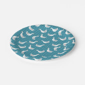 Niedliche Gänsepapier-Teller Pappteller (Schrägansicht)