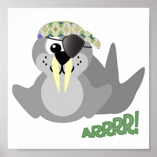 Niedliche Gänsepirate Poster (Vorne)