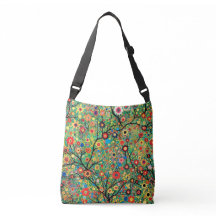 Niedliche Ganzkörpertasche, Baum und Blume, boho
