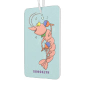 Niedliche Garnelen, Garnelen Cartoon Autolufterfrischer (Links)