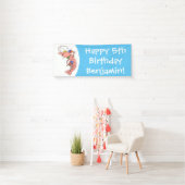 Niedliche Garnelen, Garnelen Cartoon Banner (Insitu)