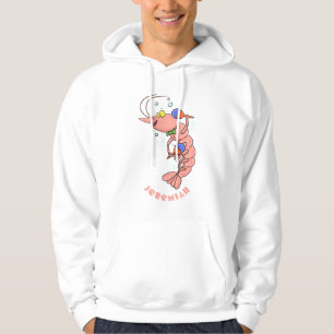 Niedliche Garnelen, Garnelen Cartoon Hoodie