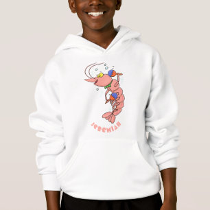 Niedliche Garnelen, Garnelen Cartoon Hoodie