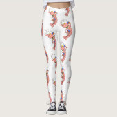 Niedliche Garnelen, Garnelen Cartoon Leggings (Vorderseite)