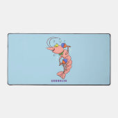 Niedliche Garnelen, Garnelen Cartoon Schreibtischunterlage (Vorderseite)