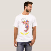 Niedliche Garnelen, Garnelen Cartoon T-Shirt (Vorne ganz)