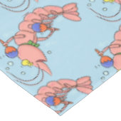 Niedliche Garnelen, Garnelen Cartoon Tischdecke (Schrägansicht)