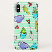 Niedliche Gartengeräte und Pflanze Case-Mate iPhone Hülle (Rückseite)