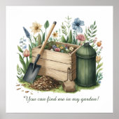 Niedliche Gartenliebhaber Poster (Vorne)