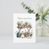 Niedliche Gartenliebhaber Postkarte (Stehend Vorderseite)
