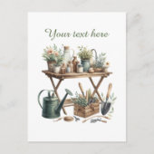 Niedliche Gartenliebhaber Postkarte (Vorderseite)