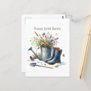 Niedliche Gartenliebhaber Postkarte